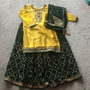 Green lehenga
